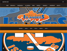 Tablet Screenshot of islanderhockey.ca